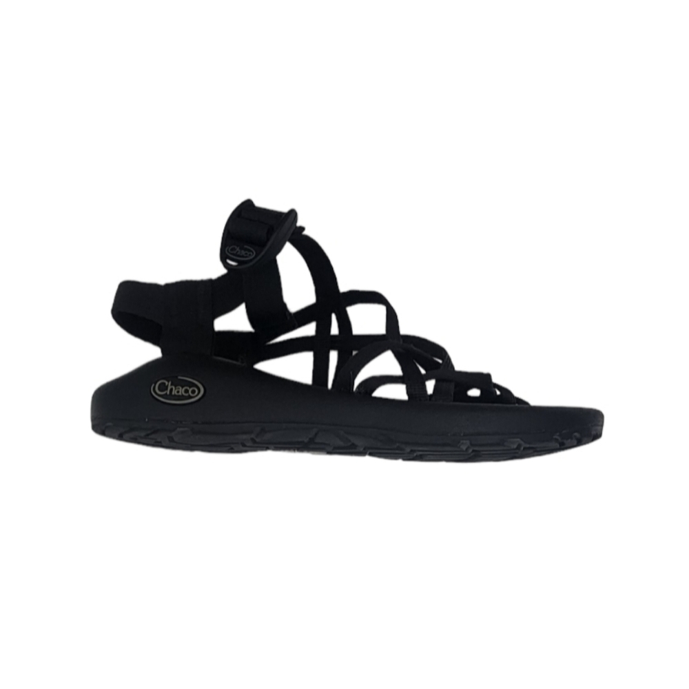 Chaco Womens Z Cloud Sandal Size 8 in Solid Black.